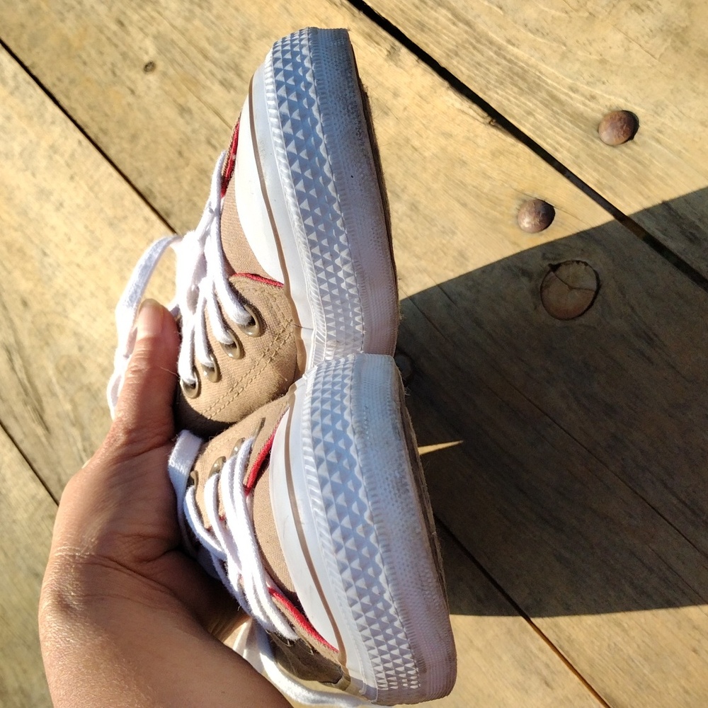 Unisex Converse All Star Ox,Men's 6,Women 8 Cherry Red/Chestnut Brown - Picture 4 of 10